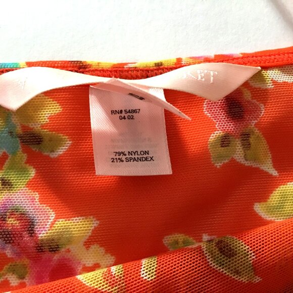 Victoria's Secret Women Y2k Floral Orange Sheer Camisole Ruffel Sexy Shorts M - Picture 7 of 10